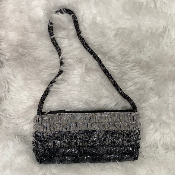 Gorgeous Lancôme ombré Aurora borealis seed bead wristlet - Picture 1 of 11